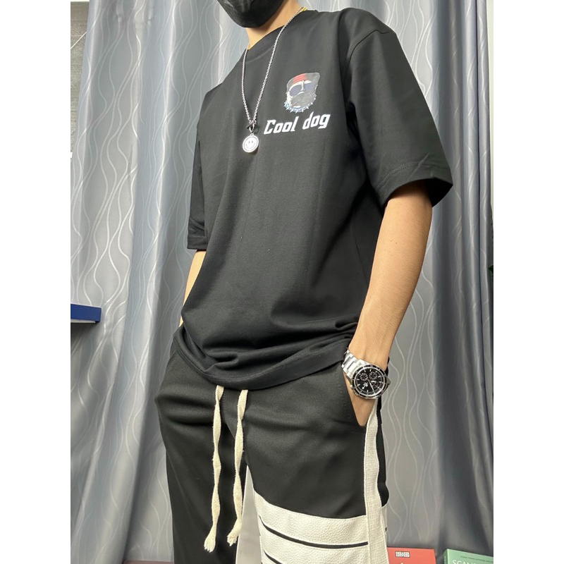 เสื้อยืดOversize SmileOnlyBrand cotton100% Cool Dog