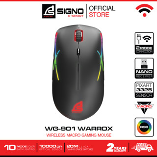 SIGNO E-Sport Wireless Macro Gaming Mouse WARROX รุ่น WG-901 (เกมส์มิ่ง เมาส์)