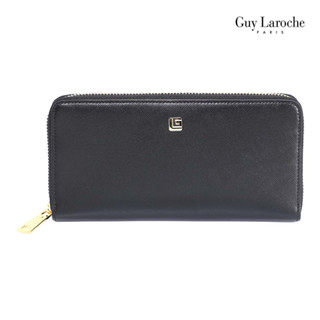 Guy Laroche กระเป๋าสตางค์ใบยาวซิปรอบ รุ่น DARLENE - สีดำ