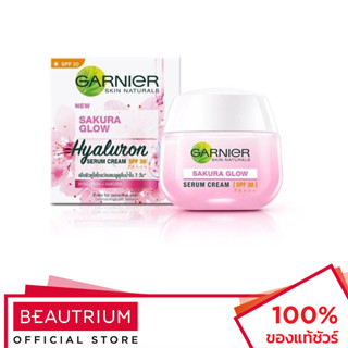 GARNIER Skin Naturals Sakura Glow Hyaluron Serum Cream SPF30 PA+++ ครีมบำรุงผิวหน้า 50ml