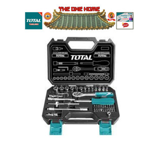 TOTAL บ๊อกซ์ชุด 45 ชิ้น ขนาด 1/4" รุ่น THT141451 Socket Set