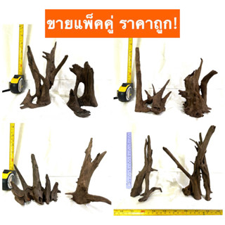 รากไม้ จมน้ำ กิ่งไม้ ตอไม้ เศษไม้ ตกแต่งตู้ปลา สวนถาด บอนไซ DIY drift wood