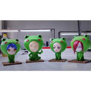 Douhuayu - Cutie Frog Konan + Yahiko + Nagato + Jiraiya ( Set of 4 ) โมเดล เรซิ่น ของแท้ ของใหม่ พร้อมส่ง