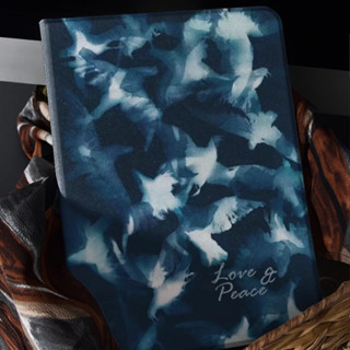 เคส iPadGen8 air5 gen9 peace and love art dove ช่องใส่ปากกา เคสไอแพด air4 Gen7 Gen10 case iPad gen5 gen6 pro11 2022