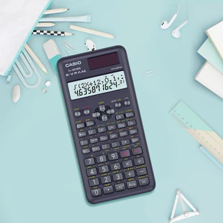 Casio Calculator เครื่องคิดเลข คาสิโอ รุ่น FX-991MS-2 สำหรับนักเรียน นักศึกษา สมการ 3 ตัวแปร 10+2 หลัก สีดำ