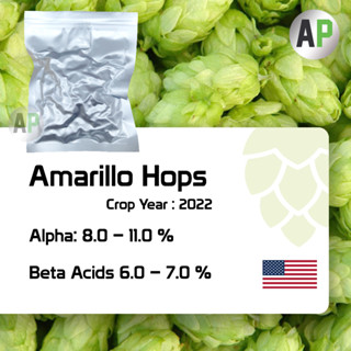 Amarillo Hops Pellets T-90 ฮอปส์ เพลลิท ทำเบียร์​ Homebrew Crop Year 2022 1oz [ Yakima Chief Hops ]