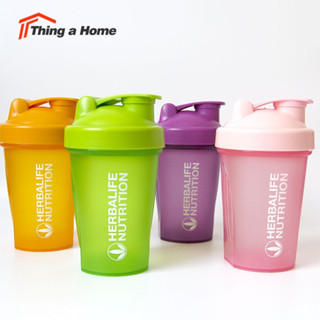 Thing a Home กระบอกแก้วเชค ขวดน้ำ สำหรับเขย่าเวย์ โปรตีน ขนาด 400ml