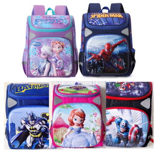 ⚡️ส่งภายใน48 ชม⚡️กระเป๋าสะพายหลังสำหรับเด็ก 3D ลายเอลซ่า&สไป…