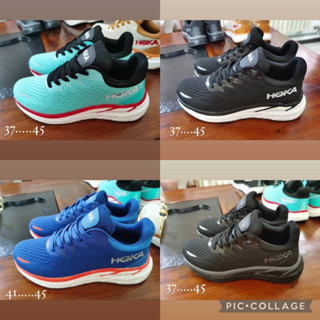 รองเท้า ราคาถูก รองเท้าใส่วิ่ง💕Hoka Bondi8 (wide)sz.36-45 มี4สี สำหรับผู้ชายและผู้หญิง หน้าเท้ากว้างสินค้าพร้อมส่งพร้อม💕