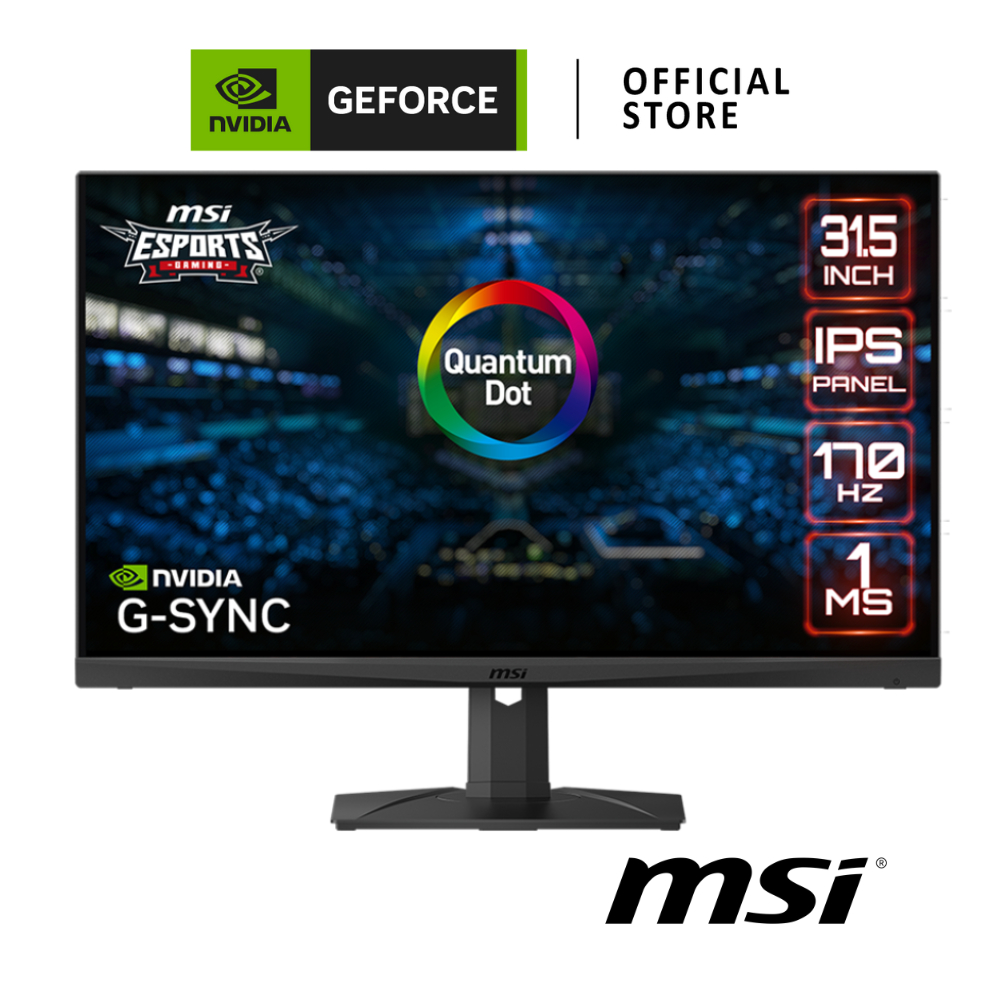 MSI OPTIX MONITOR / NVIDIA G-SYNC COMPATIBLE / 31.5" IPS 170 Hz 1ms (MAG321QR)