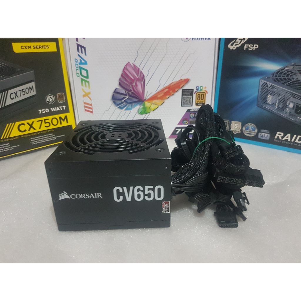 PSU ประกัน 4เดือน Corsair CV650 650w 80+Bronze มือ2 / power supply / พาวเวอร์ซัพพลาย