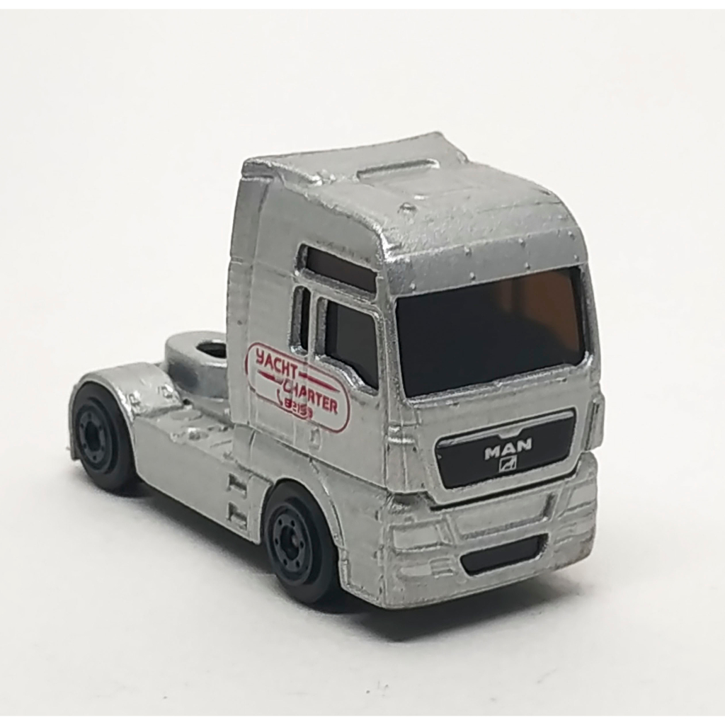 Majorette Truck - Man TGX Truck Head - Yatch Charter - สีเงิน / scale 1/100 (2.2") no Package