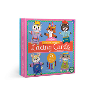 eeBoo Woodland Friends Dress Up Lacing Card