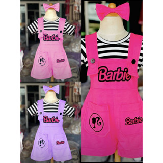 ชุดเอี๊ยมเด็ก เสื้อผ้าเด็กผู้หญิง บาบี้ Barbie