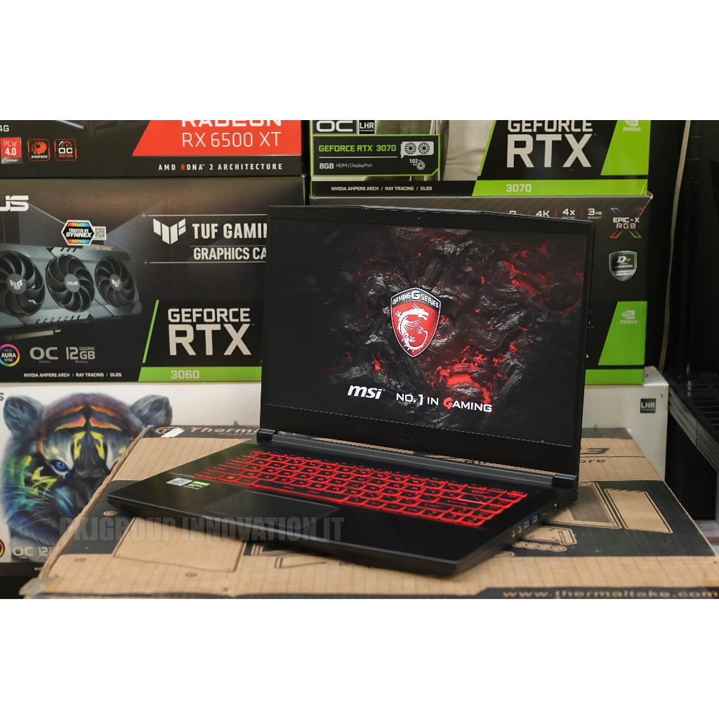 โน๊ตบุ๊คเล่นเกมมือสอง MSI GF63 THIN 10SCXR-293TH I7-10750H RAM 16 GB GTX 1650Ti **ตำหนิในโพสต์