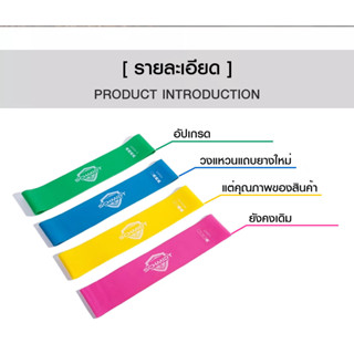 Mini Band ยางยืดบริหารร่างกาย Mini bands (4 เส้น)