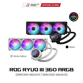 ASUS ROG RYUO III 360 ARGB, all-in-one liquid CPU cooler with Asetek 8th gen pump solution, Anime Matrix LED Display and ROG ARGB cooling fans