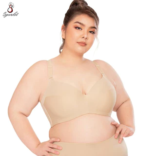 Sgarlet เสื้อในไซส์ใหญ่มีโครง ฟองน้ำบาง เก็บเนื้อส่วนเกินรอบลำตัว สีดำ/สีเนื้อ MB1709