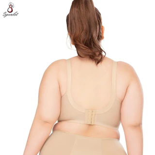 Sgarlet เสื้อในไซส์ใหญ่มีโครง ฟองน้ำบาง เก็บเนื้อส่วนเกินรอบลำตัว สีดำ/สีเนื้อ MB1709