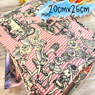 ผ้า นำเข้าจากญี่ปุ่น ผ้าคอตตอน ลินิน Japanese Fabric by Designer ชิ้นเล็กจิ๋ว สำหรับงานกระเป๋า งานควิลท์ งานต่อผ้า