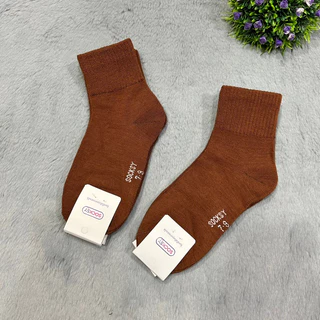 ถุงเท้านักเรียนสีsocksyน้ำตาลเด็กชายมีSize:4-6/5-7/7-9/9-12สินค้าผ้าหนานิ่มใส่สบายจ้า