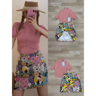 ราคาถูกที่สุด!! Sasi Brand เสื้อยืดแขนสั้นมาคู่กับกระโปรง ลายน่ารัก