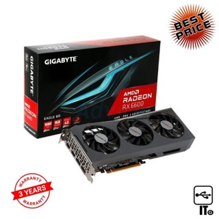 VGA GIGABYTE RADEON RX 6600 EAGLE - 8GB GDDR6X  การ์ดจอ ประกัน 3Y