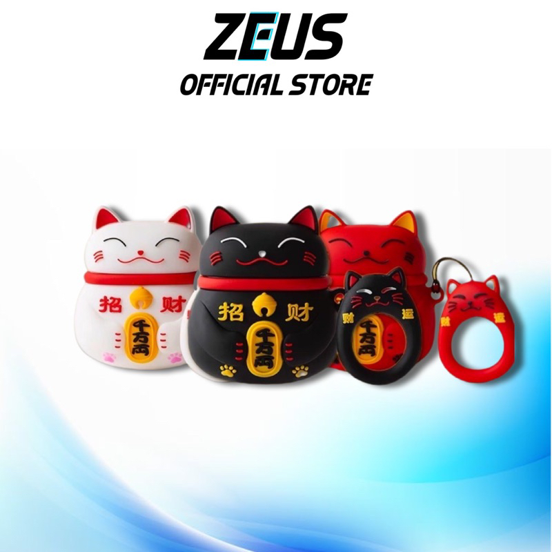 Airpods 1/2/3 Pro Case Protector Neko ลายแมวนำโชค ใส่แล้วโชคดีร่ำรวย