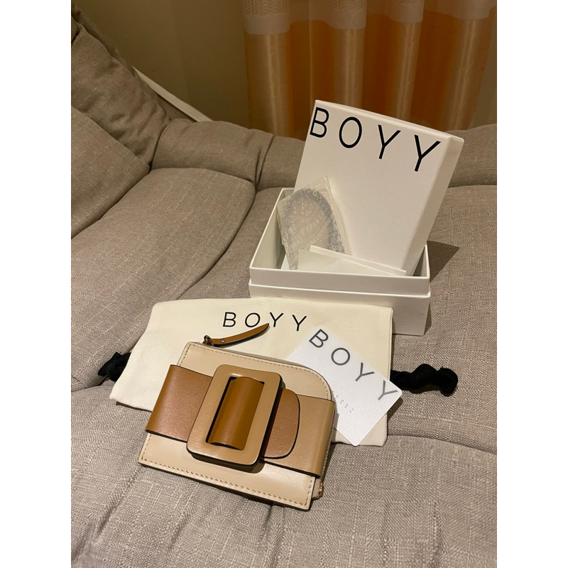 (💖Used like new!) BOYY Card Holder With Strap สี Color Block