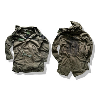 Military Parka Hooded Jacket รอบอก 44”