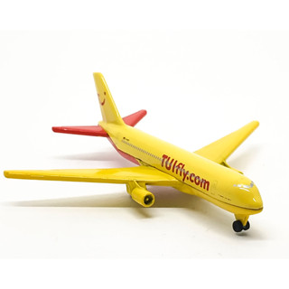 Majorette Airplane Boeing 767 - TUI Fly - Yellow / Yellow Wings / Metal / scale (4.1") no Package