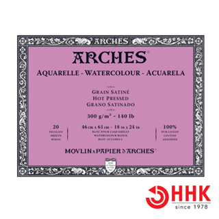 Arches(อาร์เช่) บล็อค หนา 300g ขนาด 46x61 ซม. ผิวเรียบ # 1795076