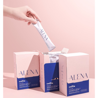 เซต 3 กล่องราคาพิเศษ !! ALENA COLLA (14ซอง/กล่อง) คอลลาเจนไตรเปปไทด์ 10,000 mg รสส้มยูซุ สดชื่นดื่มง่าย