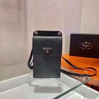 กระเป๋า Prada Cell Phone nylon and saffiano leather พร้อมส่งงานออริสั้งตันพิเศษ+