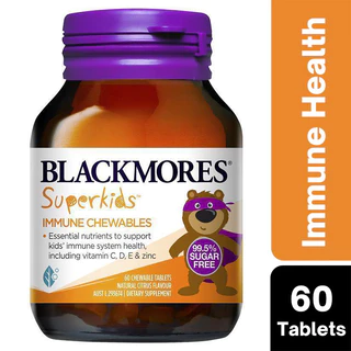Blackmores Superkids Omega Brain50เม็ด,Immune60เม็ด,Multivitamin60เม็ด Chewables วิตามินสำหรับเด็ก แบบเม็ดเคี้ยว