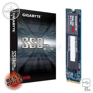 512 GB SSD M.2 PCIe GIGABYTE (GSM2NE3512GNTD-1.0) NVMe ฮาร์ดดิส ฮาร์ดดิสก์ ประกัน 5Y