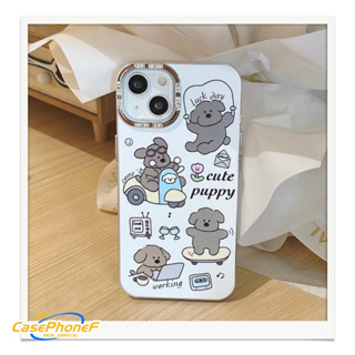 ✨ส่งของขวัญ✨เคส for iPhone 11 14 Pro Max Case for iPhone 12 13 ป้องกันการตก การป้องกัน สาวน่ารักหัวใจ พื้นผิวกระจก