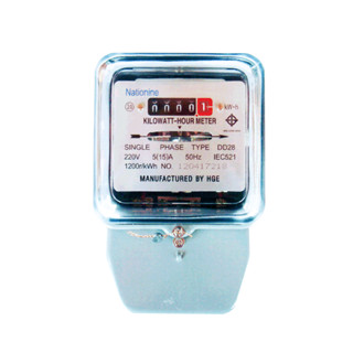 Nationine มิเตอร์ไฟแบบจานหมุน เนชั่นไนน์ 5(15)A 50Hz 220VAC