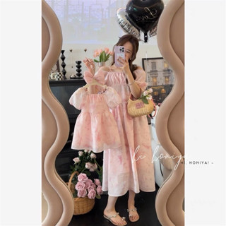 พร้อมส่ง เดรสสายหวาน สีชมพูน่ารักสดใส 🥨🍞🌺