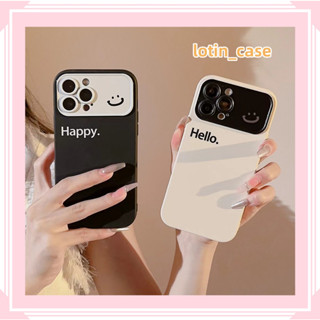 🎁ส่งของขวัญ🎁เคสไอโฟน สำหรับ 11 13 for iPhone Case 14 12 Pro Max ใบหน้าที่ยิ้ม แฟชั่น น่าสนใจ กันกระแทก ปกป้อง เคสโทรศัพท