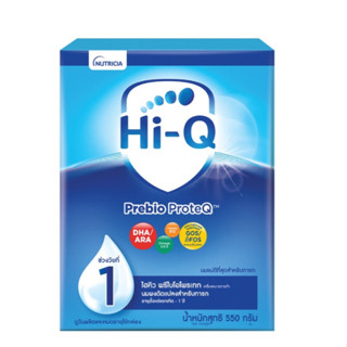 [&gt;ฟ้า-550g&lt;] Hi-Q Prebio ProteQ 550 g. ไฮคิว พรีไบโอโพรเทก 550 กรัม ช่วงวัยที่ 1 (หมดอายุ11/6/24)