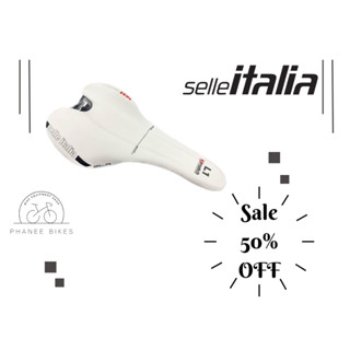 เบาะ Selle  ITALIA SLR BOOST สีขาว ราง แมงกานีส