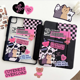 🔥ส่งจากไท🔥แมว cat การ์ตูน น่ารัก เคส iPad 10.2 Gen10 9 8 2022 เคสไอแพด2021 Air4 5 10.9 11pro Case พร้อมช่องเสียบปากกา