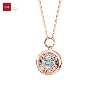 NGG Dazzling Diamond 18K Rose Gold Diamond Necklaces