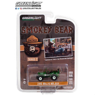 Greenlight 1/64 Smokey Bear Series 2 - 1945 Willys MB Jeep 38040-A