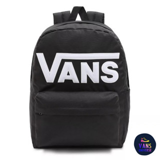 [ของแท้ ส่งฟรี จากไทย] VANS OLD SKOOL DROP V BACKPACK - BLACK-WHITE