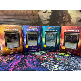 MTG / Commander Deck 2017 , Draconic Domination , Vampiric Bloodlust , Arcane Wizardry , Feline Ferocity