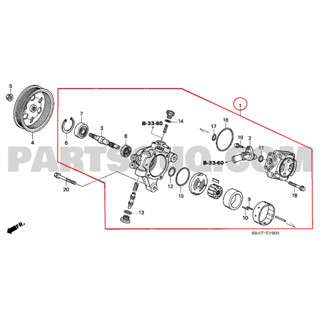 ปั้มพาวเวอร์ ตัวปั่น Power Stering Pump ตัวปั่นพาวเวอร์ ปั้มพวงมาลัยพาวเวอร์ Honda CRV G2 ฮอนด้า CR-V G2 แท้เบิกศูนย์