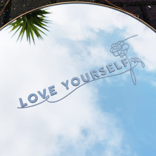 TS Love Yourself Decal | Vinyl Sticker   สติ๊กเกอร์ติดกระจก