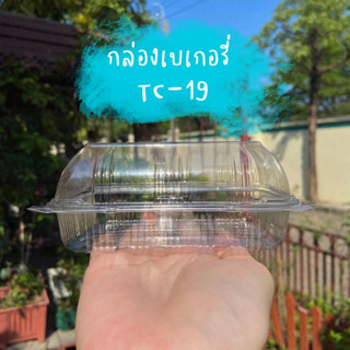 กล่องเบเกอรี่ กล่องใส TC-19 (OPS) 100ชิ้น/แพ็ค